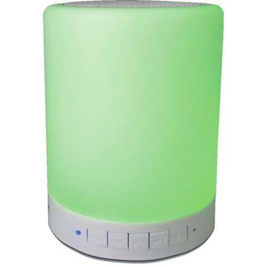 Altoparlanti Denver cilindrici wireless e cablati 3W Bluetooth FM LED MicroSD