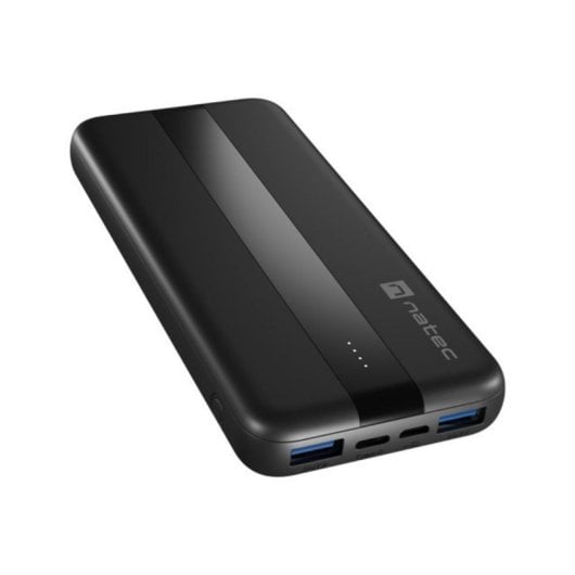 Powerbank NATEC Trevi Slim Q V2 10000 mAh Polímero de litio Power Delivery Quick Charge Negro
