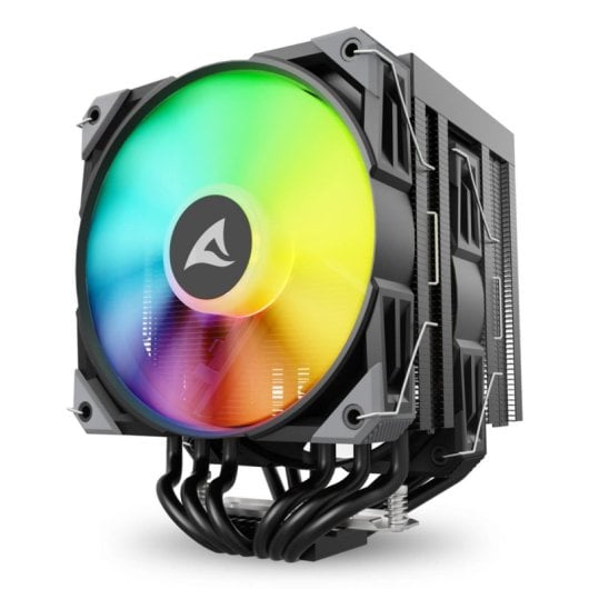 Refrigeración Aire Sharkoon Socket AM5 LGA1851 120 mm A60 RGB Doble Torre Espejo Infinito