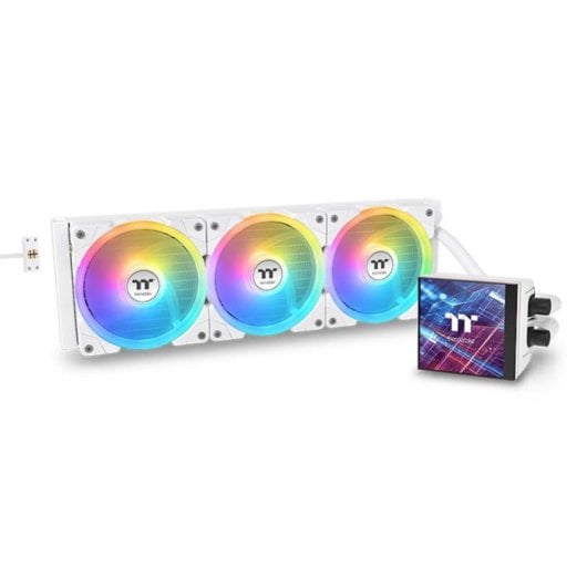 Refrigerazione Liquida Thermaltake MAGFloe 420 Ultra ARGB 420mm 3 Ventole ARGB Display TFT Bianco