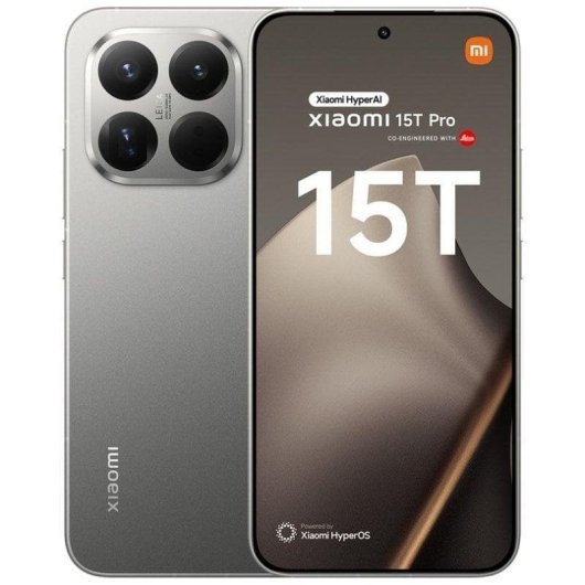 Xiaomi 15T Pro 12GB 512GB 6.83" AMOLED 5G Dual SIM Fotocamera Leica 50MP Android 16 Grigio