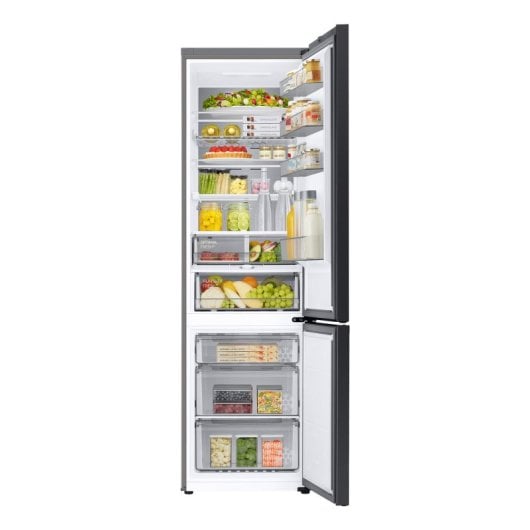 Frigorífico Samsung Combi 203 cm 387 L A Preto Wi-Fi No Frost AI Energy Metal Cooling Twin Cooling