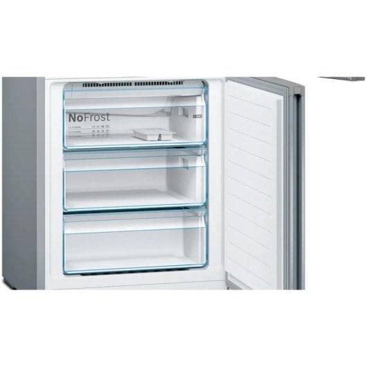 Frigorifero Bosch Combi No Frost 203cm 438L D Inox EasyAccess LED Allarme porta