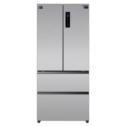 Frigorífico Estilo francês 190 cm 458L Classe E Inox No Frost portas múltiplas controlo touch