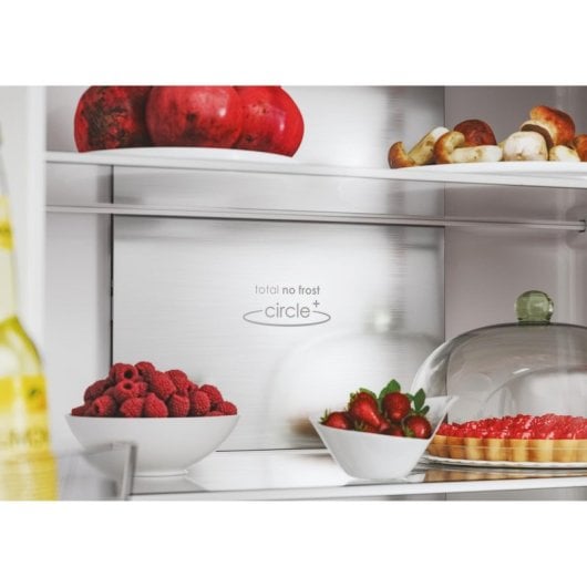 Frigorífico Candy Puerta francesa 181,5cm 463L E Plata No Frost Display Agua
