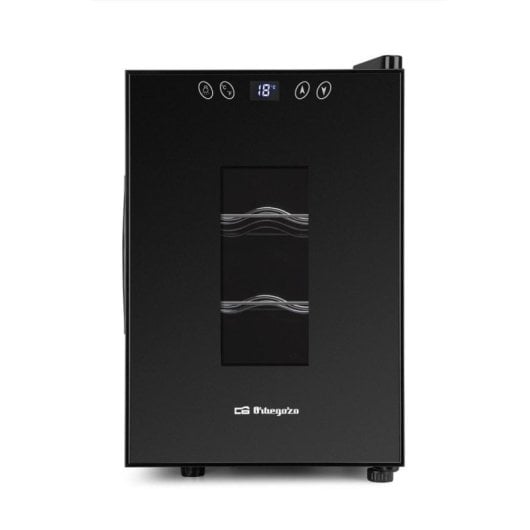 Vinoteca Orbegozo VT 630 17L 6 Botellas Display LCD Control Táctil Clase G Libre Instalación Negra