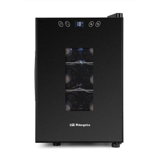 Vinoteca Orbegozo VT 630 17L 6 Botellas Display LCD Control Táctil Clase G Libre Instalación Negra