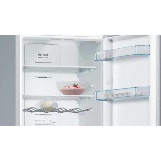 Frigorífico Bosch Combi No frost 186 cm 326 L E Inox Display y VitaFresh