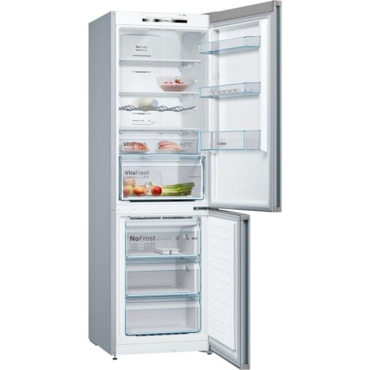 Frigorífico Bosch Combi No frost 186 cm 326 L E Inox Display y VitaFresh