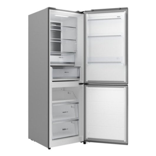 Frigorífico Teka Combi 185 cm 338 L Classe C Inox No Frost AirFlow DualTemp FlipBox display LED