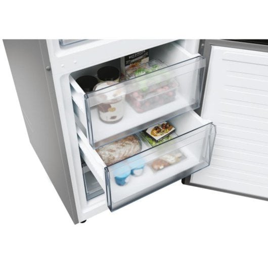 Frigorífico Candy Combi No frost 205cm 409L D Inox zona Fresh 0°C hOn