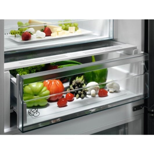Frigorífico AEG Combi 201cm 366L E Inox TwinTech MultiFlow Display LED Extra Chill