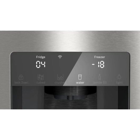 Frigorífico Balay French Door 183cm 574L E Inox Antihuellas Home Connect No Frost dispensador de água e gelo