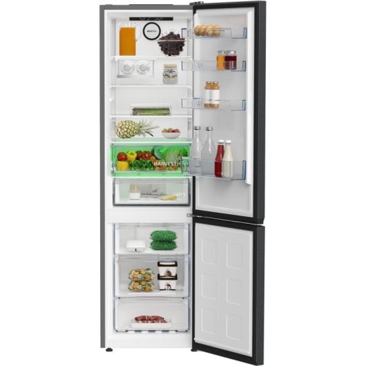 Frigorífico Beko Combi 203,5cm 355L A No Frost Inox Escuro HarvestFresh AeroFlow Dual Cooling