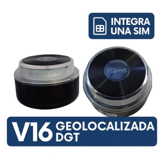 Baliza Led V16 Geolocalizada Dgt Con Tarjeta Sim Integrada 3.0 Luz Emergencia Homologada 360°