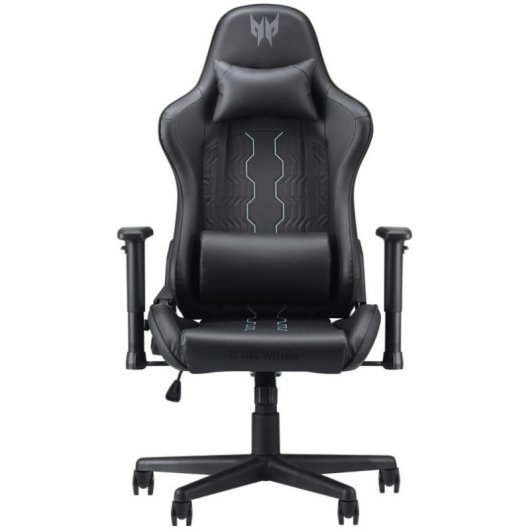 Acer Predator Rift Go Gaming-Stuhl, Schwarz/Blau, 120 kg, 1D Armlehnen, Stahlrahmen