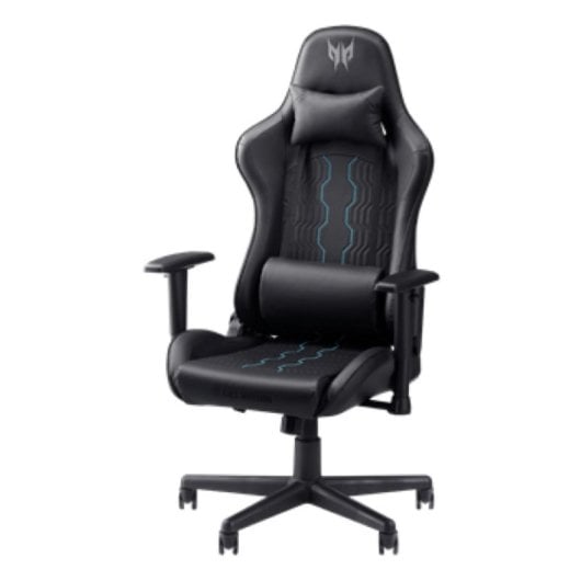 Silla Gaming Acer PGC330 Universal Negra y Azul, 120 kg, Reposabrazos 4D, Respaldo Ajustable