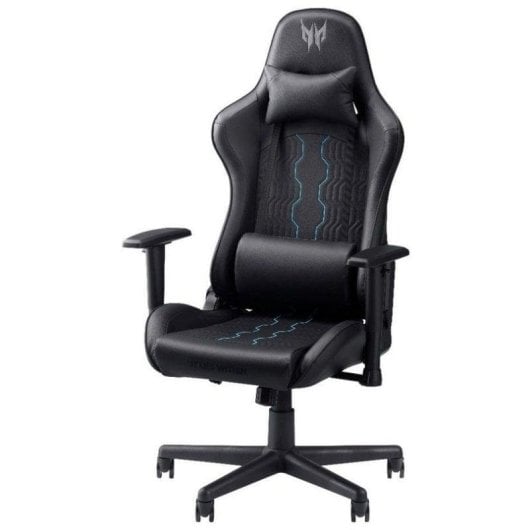 Silla Gaming Acer Predator Rift Go Preta e Azul, 120 kg, Apoio de Braços 4D