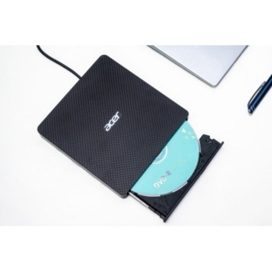 Masterizzatore DVD Portatile Acer AXD001, DVD±RW, USB 3.2, Nero, Slot disc loader, Compatibile M-DISC