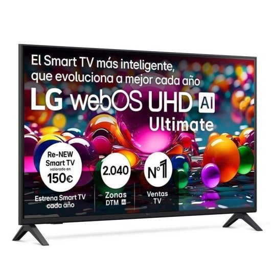 TV LG LED 43UA74006LA 43" 4K UltraHD 60Hz Smart TV WebOS HDR10 Sem Moldura