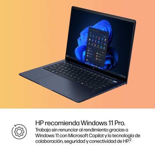 Portátil HP EliteBook Ultra G1i 14" Intel Core Ultra 7 258V 32GB 1TB SSD Táctil Azul Windows 11 Pro