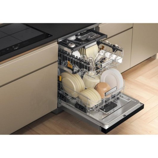 Lavavajillas Whirlpool W7F HS41 X 15 Cubiertos Clase C MaxiSpace y PowerClean Pro