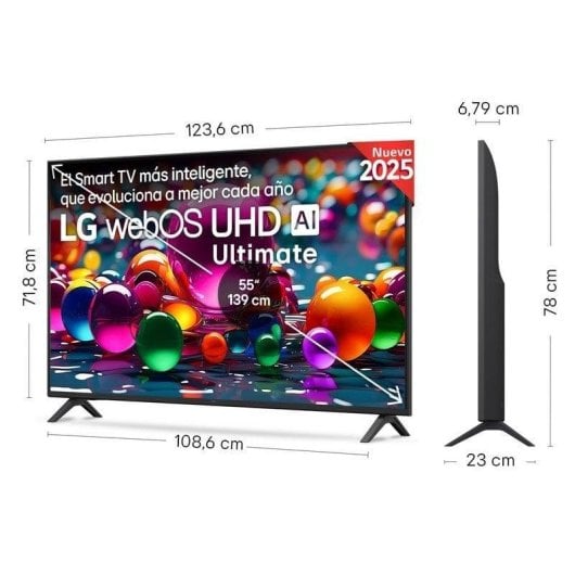 TV LG LED 55UA7LB 55" 4K UltraHD 60Hz Smart TV WebOS HDR10 Direct-LED Alexa