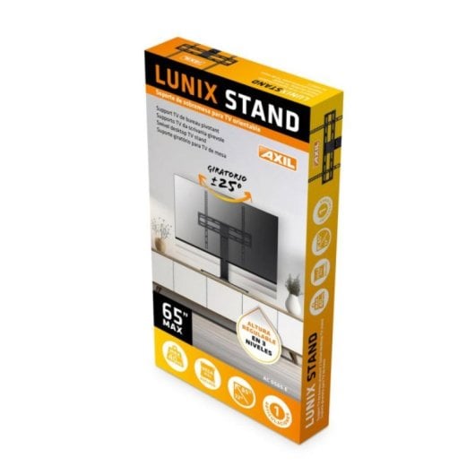 Supporto da tavolo Lunix Stand AC0565E per TV da 32" a 65", VESA 400x400, acciaio laminato, altezza regolabile