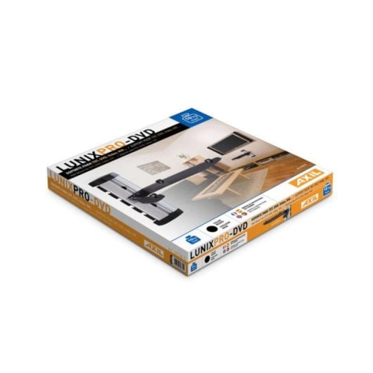 Soporte AXIL AC0538E LunixPro-DVD negro altura regulable gestión cables 10 kg