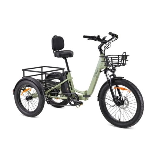 Bicicleta eléctrica YOUIN Dover BK6000 triciclo plegable motor central 250W 100 km autonomía