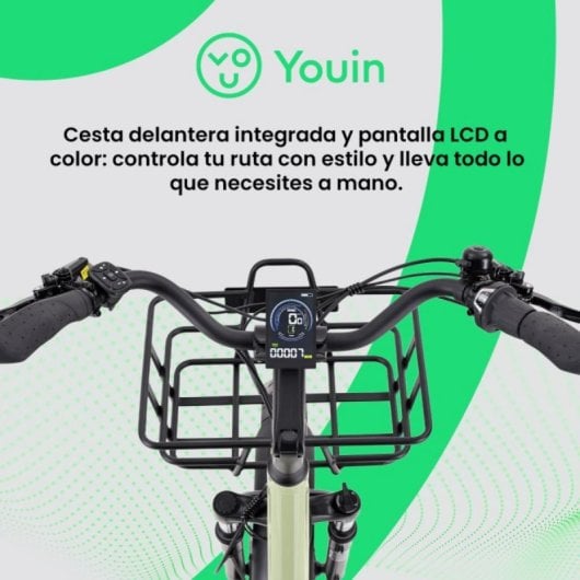 Bicicleta eléctrica YOUIN Dover BK6000 triciclo plegable motor central 250W 100 km autonomía