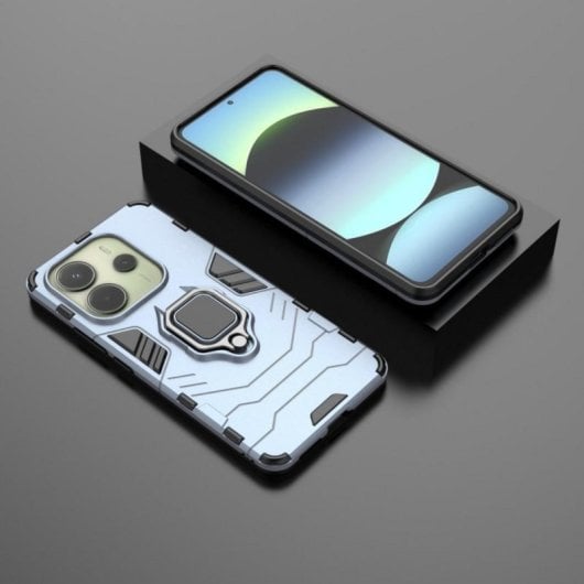 Universelle Schutzhülle mit doppelter, ultradünner Schicht, magnetischem Ringhalter und präziser Passform, aus hochwertigem Silikon und Polycarbonat, für Smartphones