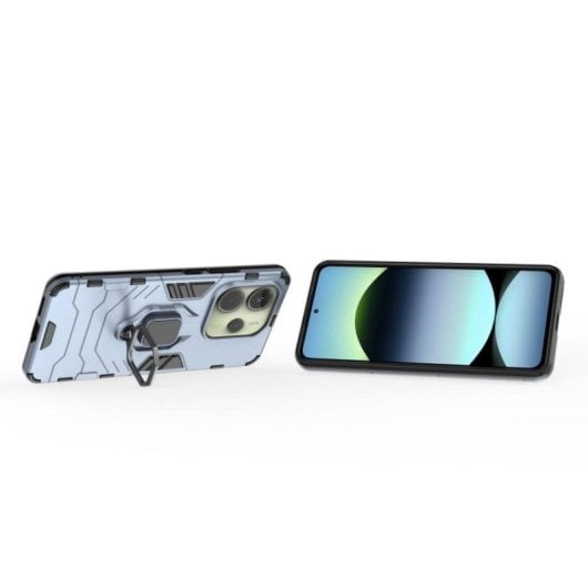 Universelle Schutzhülle mit doppelter, ultradünner Schicht, magnetischem Ringhalter und präziser Passform, aus hochwertigem Silikon und Polycarbonat, für Smartphones