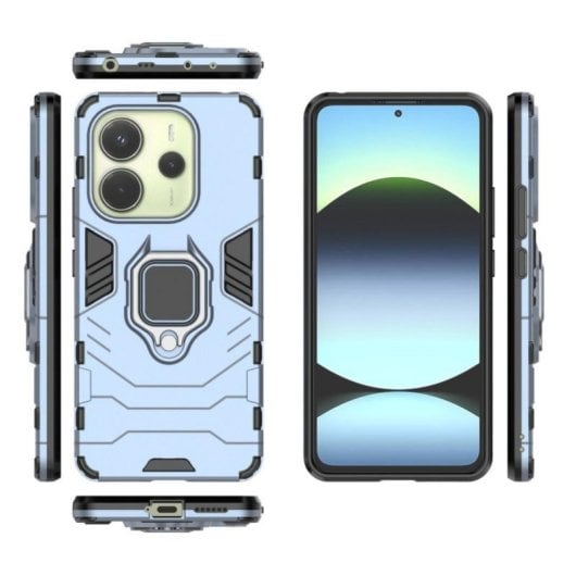 Universelle Schutzhülle mit doppelter, ultradünner Schicht, magnetischem Ringhalter und präziser Passform, aus hochwertigem Silikon und Polycarbonat, für Smartphones