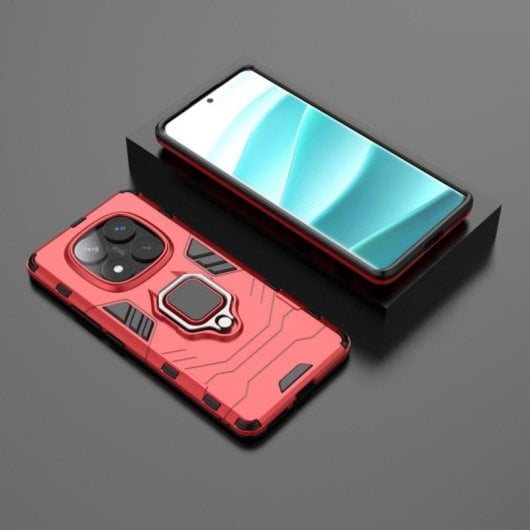 Generische ultradünne Smartphone-Hülle mit doppeltem Schutz, TPU-Korpus und Polycarbonat-Rahmen, magnetischem 360°-Ringhalter und präzisen Aussparungen