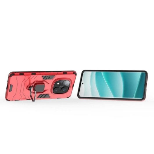Generische ultradünne Smartphone-Hülle mit doppeltem Schutz, TPU-Korpus und Polycarbonat-Rahmen, magnetischem 360°-Ringhalter und präzisen Aussparungen