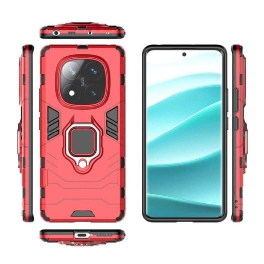 Generische ultradünne Smartphone-Hülle mit doppeltem Schutz, TPU-Korpus und Polycarbonat-Rahmen, magnetischem 360°-Ringhalter und präzisen Aussparungen