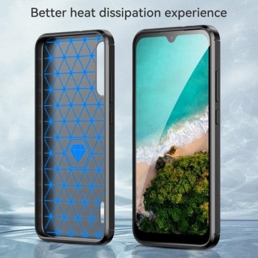 Universelle Schutzhülle aus Carbonfaser für Smartphones, stoßfest und abriebfest