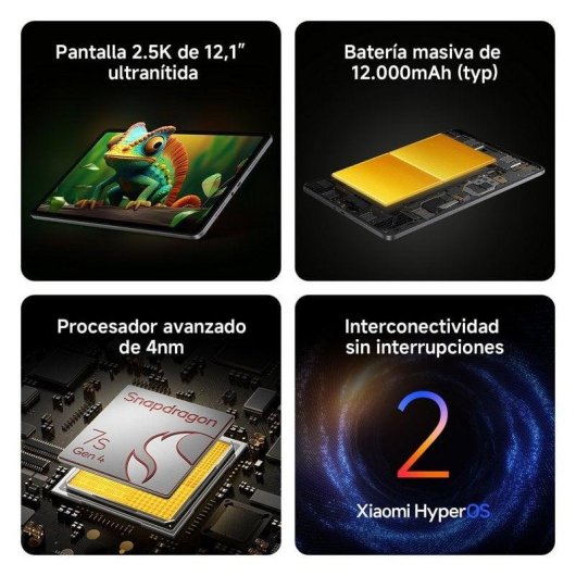 Tablet Xiaomi REDMI Pad 2 Pro WiFi 12,1" 6GB 128GB Grigio