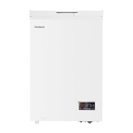 Congelador Vertical de Libre Instalación 98 L Blanco con Sistema Dual, Eficiencia Energética E, Iluminación LED y Ruedas