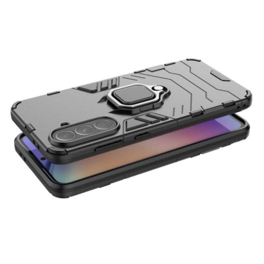 Generische ultradünne Schutzhülle für Smartphones, Silikon und Polycarbonat, magnetischer 360°-Ringhalter, stoßfest