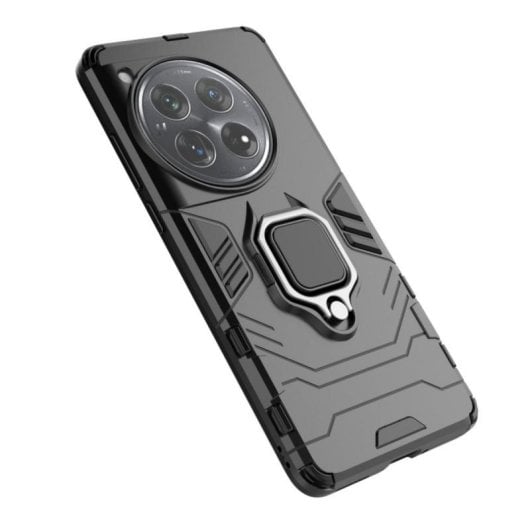 Universelle Schutzhülle mit Silikon- und Polycarbonat-Doppelstruktur, magnetischem Drehständer, präzisem Sitz und erhöhtem Rand für Smartphones