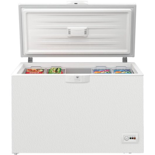 Congelador Beko HSM37540 360 L Eficiencia E Cerradura Blanco 36 dB