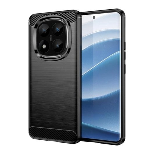 Kohlenstofffaser Handyhülle aus hochwertigem Silikon und Polycarbonat, stoßdämpfend, abriebfest, passgenau, Carbon-Look, für Smartphones