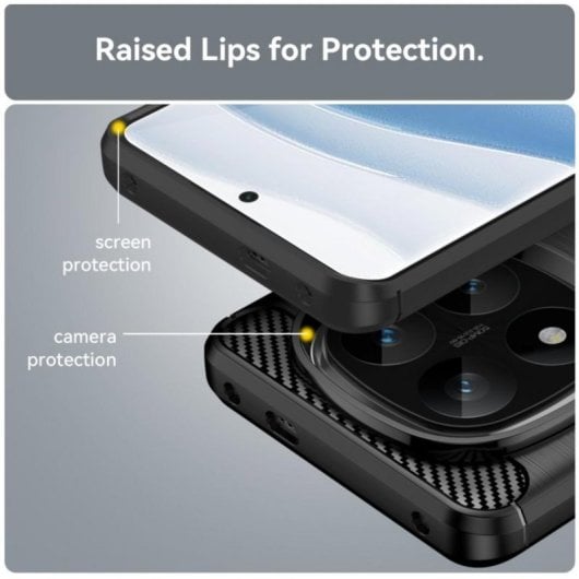 Kohlenstofffaser Handyhülle aus hochwertigem Silikon und Polycarbonat, stoßdämpfend, abriebfest, passgenau, Carbon-Look, für Smartphones