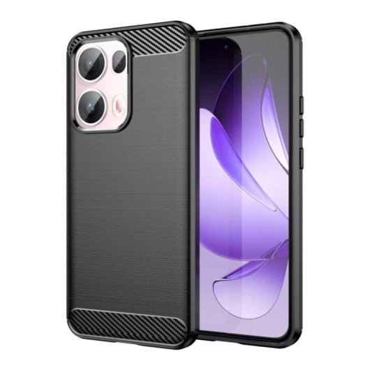 Funda Móvil Fibra de Carbono Silicona Policarbonato Protección Antigolpes Antihuellas