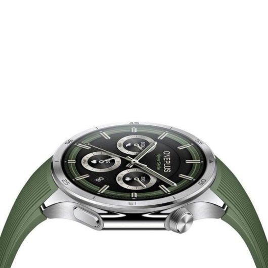 OnePlus Watch 3 GPS NFC 46mm AMOLED Silber Grün Wasserdicht 5ATM+IP68
