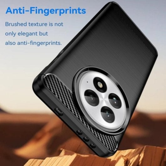 Capa Genérica de Fibra de Carbono para Smartphone, Silicone de Alta Qualidade e Policarbonato, Design Moderno com Proteção Completa