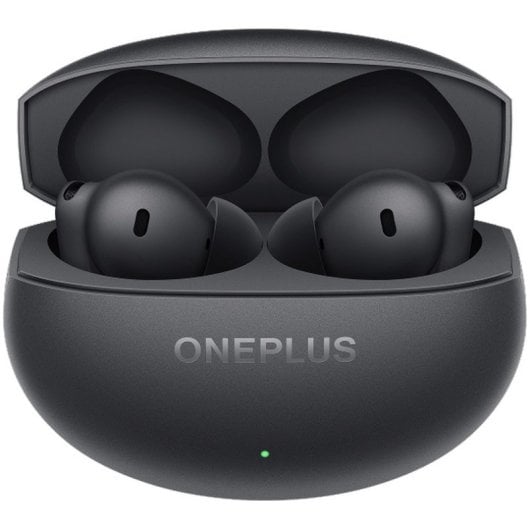 Auriculares OnePlus Buds 4 Bluetooth con Cancelación de Ruido, IA, 45 h autonomía, Storm Gray