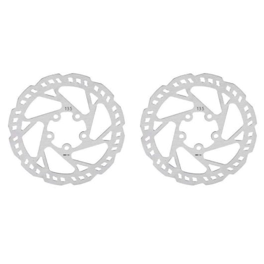 Disque de frein pour trottinette électrique 135mm inox ventilé pack x2